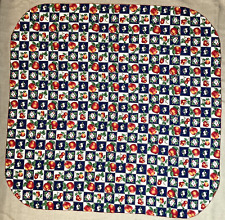 Vintage Cotton Tablecloth Fabric Apples Patchwork Apple Blooms 42