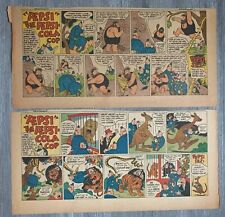 1945/47 PEPSI-COLA Print Ad Sunday Cartoon VG-/VG+ Pepsi and Pete Cops LOT of 9 picture
