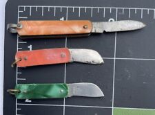 Lot Of 3 Vintage Small Mini Keychain Pocket Knives Japan picture
