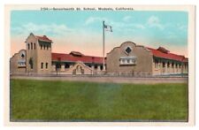 Modesto California c1920's Seventeenth Street School, Pacific Novelty Co. picture