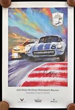 2023 Rolex Monterey Motorsports Reunion 1957 CORVETTE C8.R 2023 Le Mans Poster picture