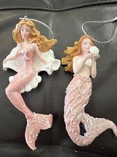 Pink Nautical Mermaid Figurines Set Of 2 picture