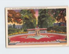 Postcard Sun Dial Sunken Gardens Fairmount Park Philadelphia Pennsylvania USA picture