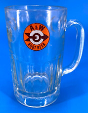 Vintage 1960’s A&W ROOT BEER Bullseye Arrow Logo EUC Heavy Glass Collector Mug picture