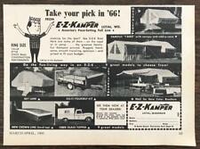 1966 E-Z Kamper Loyal WI Print Ad Take Your Pick in '66 picture