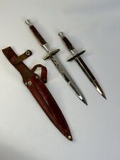 Knife Dager  Antique  (4,5”/5,5” Blade) Custom Made UNKNOWN FACTORYSet Of Two picture