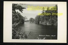 Rppc Salmon Falls Me Maine View Of River And Bridge Old Real Photo Photograph picture