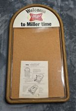 Miller Lite Beer Sign Menu -License - Specials - Advertising -Cork Board Holder picture