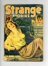 Strange Stories Pulp Dec 1940 Vol. 4 #3 GD picture