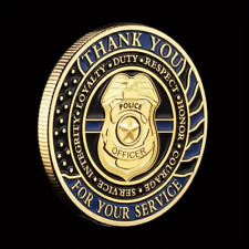 Police Officer (Thank You) Challenge Coin-Excellent Gift-Shipped Free U.S.-U.S. picture