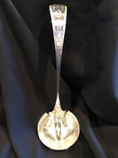 Antique Giles Bros. & Co. Sterling Silver Diamond Cut Punch Ladle  picture