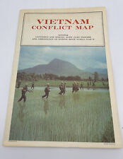 1968 VIETNAM CONFLICT MAP VINTAGE includes Special maps & chronology since WW II picture