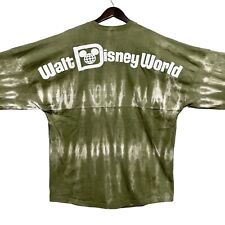 Disney Parks Authentic Olive Green Tie-Dye Acid Washed Spirit Jersey Size L euc picture