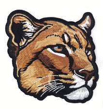 Puma / Cougar / Mountain Lion Iron On Sew On Embroidered Patch 4 1/4
