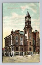 Haverhill MA-Massachusetts, City Hall, Antique, Vintage Souvenir Postcard picture