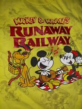 Mickey and Minnie Runaway Railway Walt Disney World Ride shirt Child Size S picture
