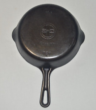 Vintage 724 K Griswold Logo No 5 Cast Iron Skillet Flat Double Spout Erie picture