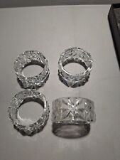 4 Vintage Fostoria Heritage Napkin Rings with Box picture