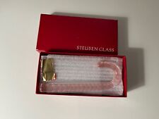 Christmas Ornament Steuben Candy Cane Dated Mid 1980s With Box. picture