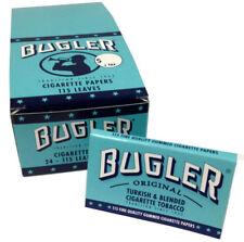 24 Pack Bugler Single Wide 70 mm Cigarette Rolling Papers 2760 Leaves - 5023-24 picture