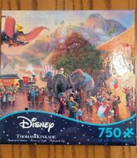 Ceaco Thomas Kinkade Puzzle 750 Pieces Jigsaw Disney Dumbo Circus w/ Poster picture