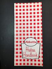 Abbotts Dairy Vintage Hostess Handbook Rare And Very Very Cool picture