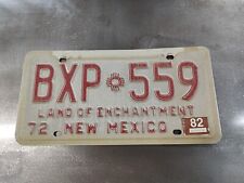 1972  New Mexico License Plate Land of Enchantment BXP 559  Vintage with wear picture