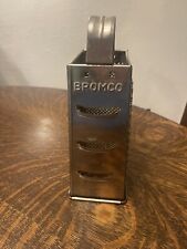 Bromco Vintage Rustic Metal Grater 4 Sided Shredder Authentic Farmhouse Kitchen  picture