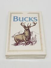 Vintage 1990 Bucks Playing Cards Sealed Deck Philip Morris Cigarette Advertising picture