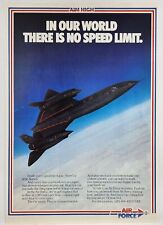 1987 U.S. Air Force Recruting Airplane Print Ad Man Cave Poster Art Deco 80's picture
