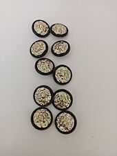 Lot Of 10 Silver Tone   Designer Button Chanel Button 20mm  REPLACEMENT BUTTON picture