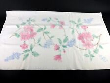 Vintage Charter Club 1987 100% Cotton Blue & Pink Floral Hand Towel USA picture