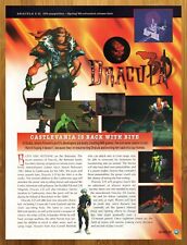 1997 Castlevania 64/Dracula 3D N64 Print Ad/Poster Authentic Original Promo Art picture