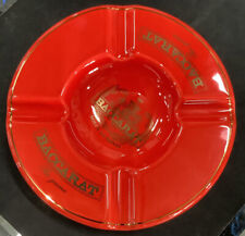 Baccarat The Game Red Ceramic Ashtray Dolce Far Niente Round 9.5” Diameter picture