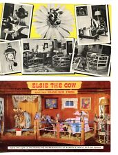 Bordon's Foods Display Elsie the Cow-Elmer-Vintage Advertising Postcard Lot of 4 picture