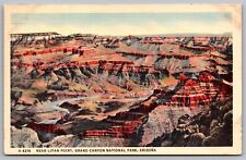 Near Lipan Point Grand Canyon National Park Arizona Az Linen Unp Postcard picture