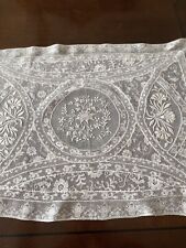 Antique 1920s Centerpiece Doily French Normandy Lace w/Embroidery 15