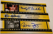 2011 Leaf Pop Century Autograph Dual Signed Margot Kidder Peter Fonda # 1/1 Auto picture