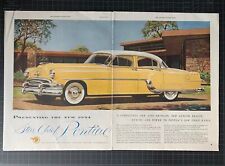 Vintage 1954 Pontiac 2-Page Print Ad picture
