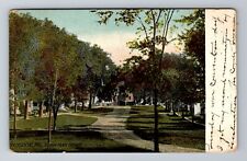 Wiscasset ME-Maine, Upper Main Street, Antique, Vintage c1910 Souvenir Postcard picture