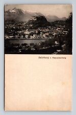 Salzburg Austria, Kapuzinerberg  on the River Salzach, Vintage c1910 Postcard picture