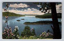 Sandpoint ID-Idaho, Lake Pend Oreille, Antique Vintage Souvenir Postcard picture