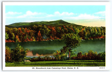 MT. MONADNOCK FROM CUMMINGS POND KEENE NEW HAMPSHIRE WHITE BORDER POSTCARD picture