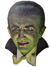 Universal Monsters Dracula Portrait Die Cut  80’s 16” x 12” Halloween Double VTG picture