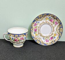 Vintage 1930s OLD ROYAL CHINA Bone China Teacup & Saucer: #2859 Floral, 6oz, UK picture