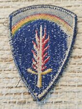WWII US Army Royal Blue SHAEF Cut Edge Patch Set L@@K picture