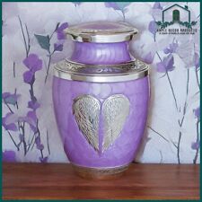 Purple Cremation Urns For Human Ashes Large Angle Wings Urn For Human 200lb picture