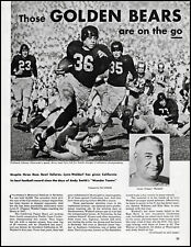 1951 U. California Golden Bears football Lynn Waldorf 5 page photo article L87A picture