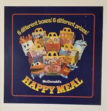 Iconic 1979 McDonald's Happy Meal Translite , About 22 inches by 22 inches picture