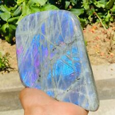 1109g Natural Flash Labradorite Quartz Crystal Freeform Mineral Reiki Healing picture